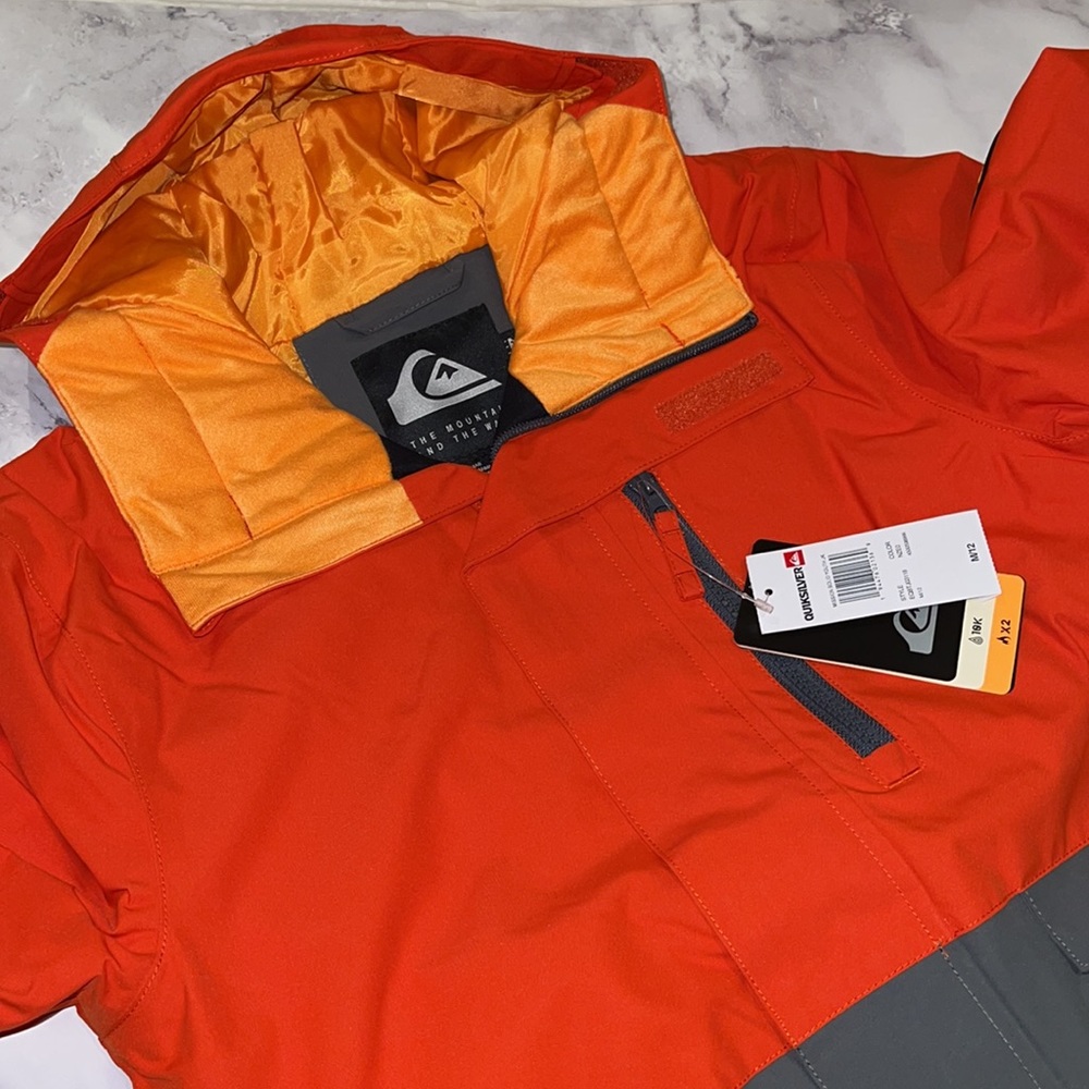 🔥 Quiksilver Mission Solid Snowboard Jacket Kids NWT - Picture 3 of 9